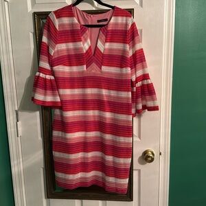 EUC Trina Turk flutter-sleeve Dress Size 12